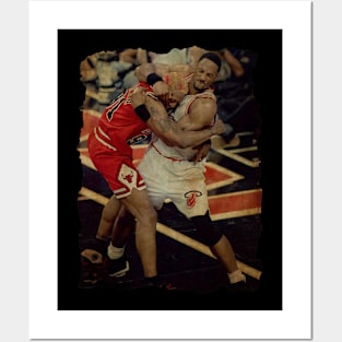 Dennis Rodman vs Alonzo Mourning #3 Posters and Art